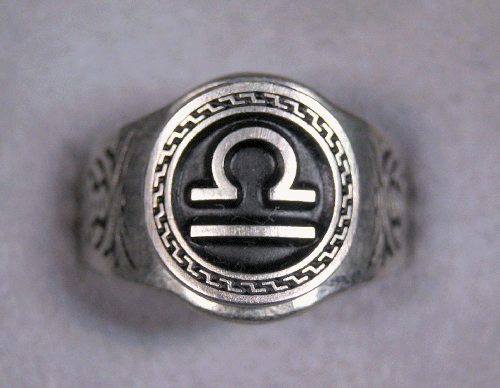 Zodiac rings All Signs Astrology Sign Jewelry Sizes 7 to 14 Your Choice