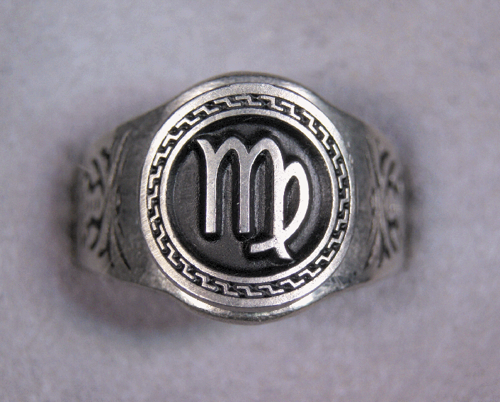 Zodiac rings All Signs Astrology Sign Jewelry Sizes 7 to 14 Your Choice